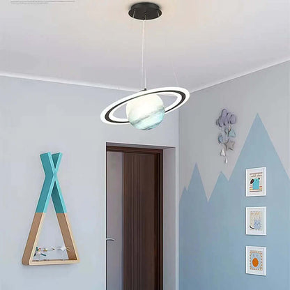 LED Planet Hanging Lamp - Imaginative children's room lamp in planet design