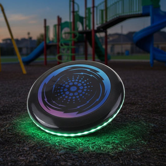 GLOWFLY – Frisbee LED luminoso para juegos nocturnos y diversión al aire libre