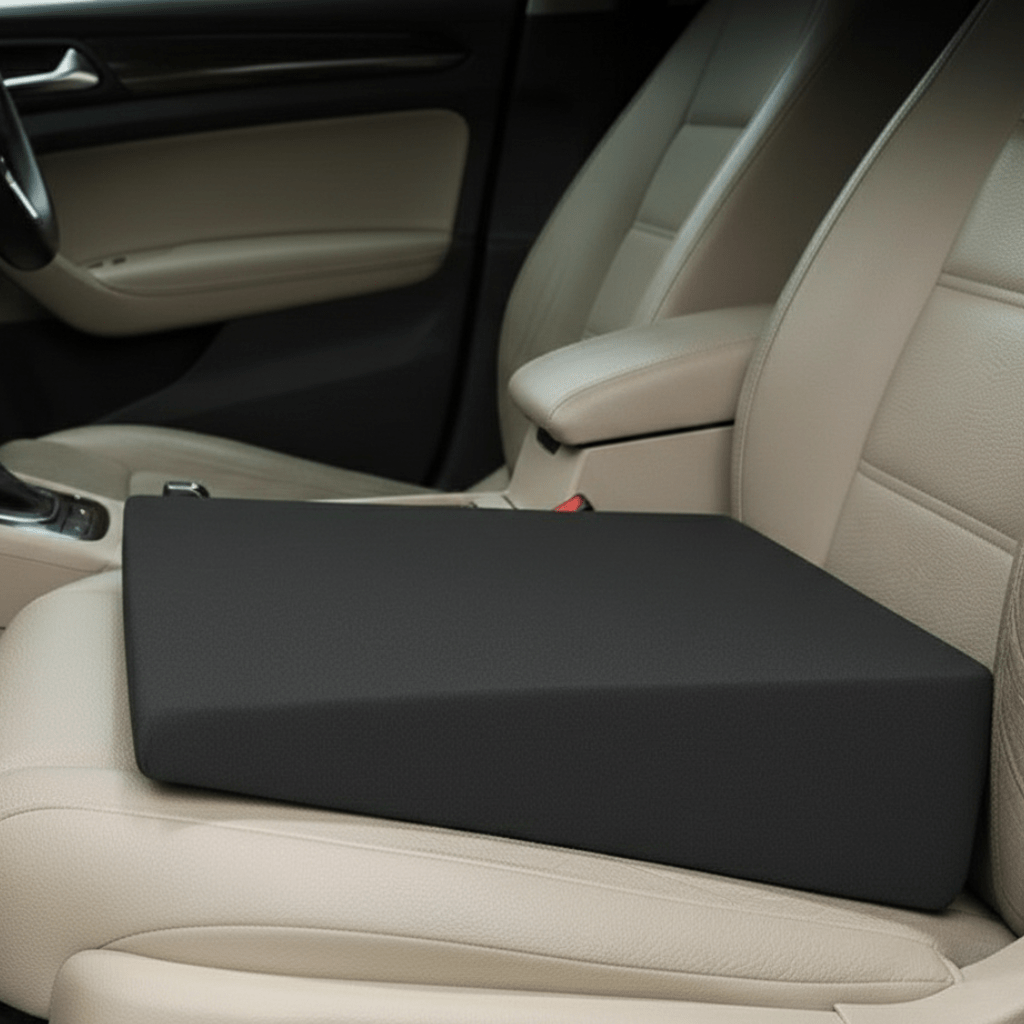 LIFTICUSH – Autositz-Nivellierungskissen aus Memory-Schaum für mehr Sitzhöhe und ergonomischen Komfort 0