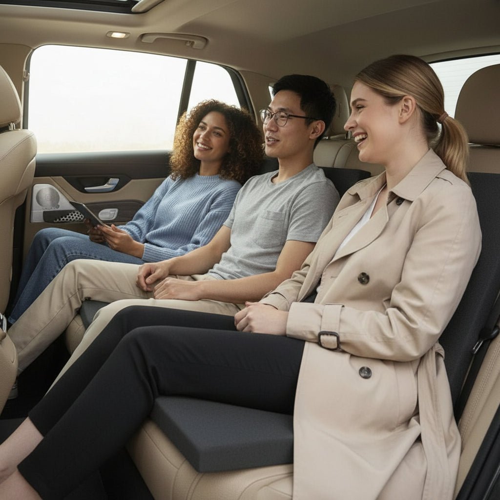 LIFTICUSH – Autositz-Nivellierungskissen aus Memory-Schaum für mehr Sitzhöhe und ergonomischen Komfort 2