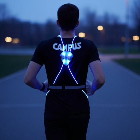 LIGHTRUN – Reflektierende LED-Laufweste mit Frontlicht für mehr Sicherheit bei Nacht 0