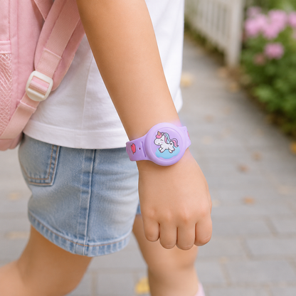 LITTLELOCATE – Pulsera GPS colorida para niños con correa ajustable cómoda