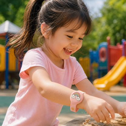 LITTLELOCATE – Pulsera GPS colorida para niños con correa ajustable cómoda