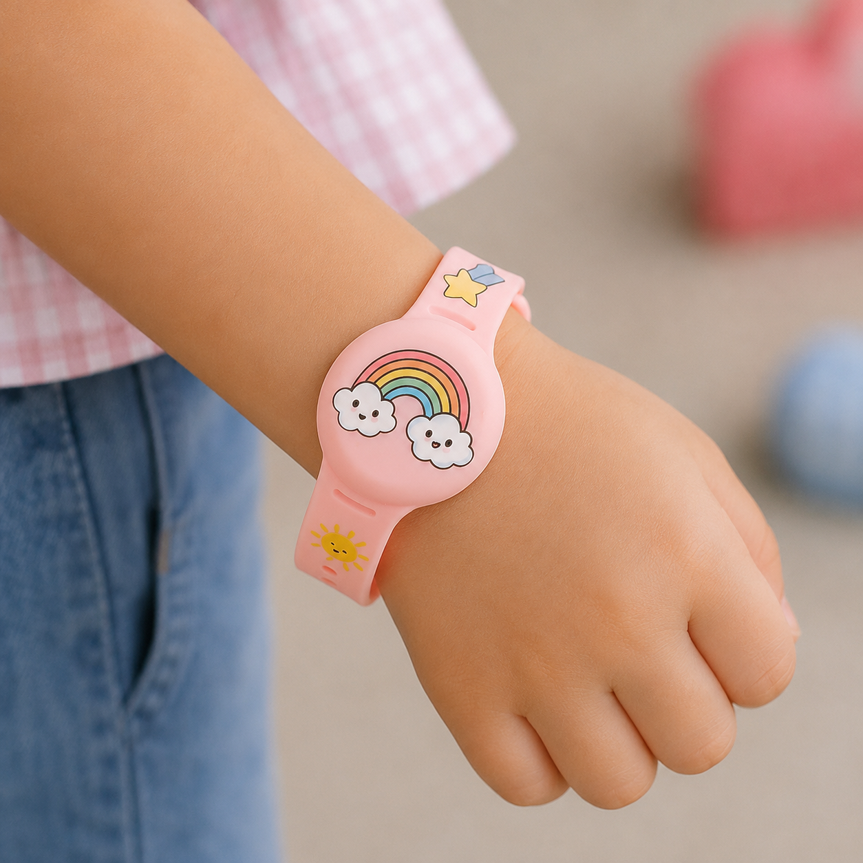 LITTLELOCATE – Pulsera GPS colorida para niños con correa ajustable cómoda