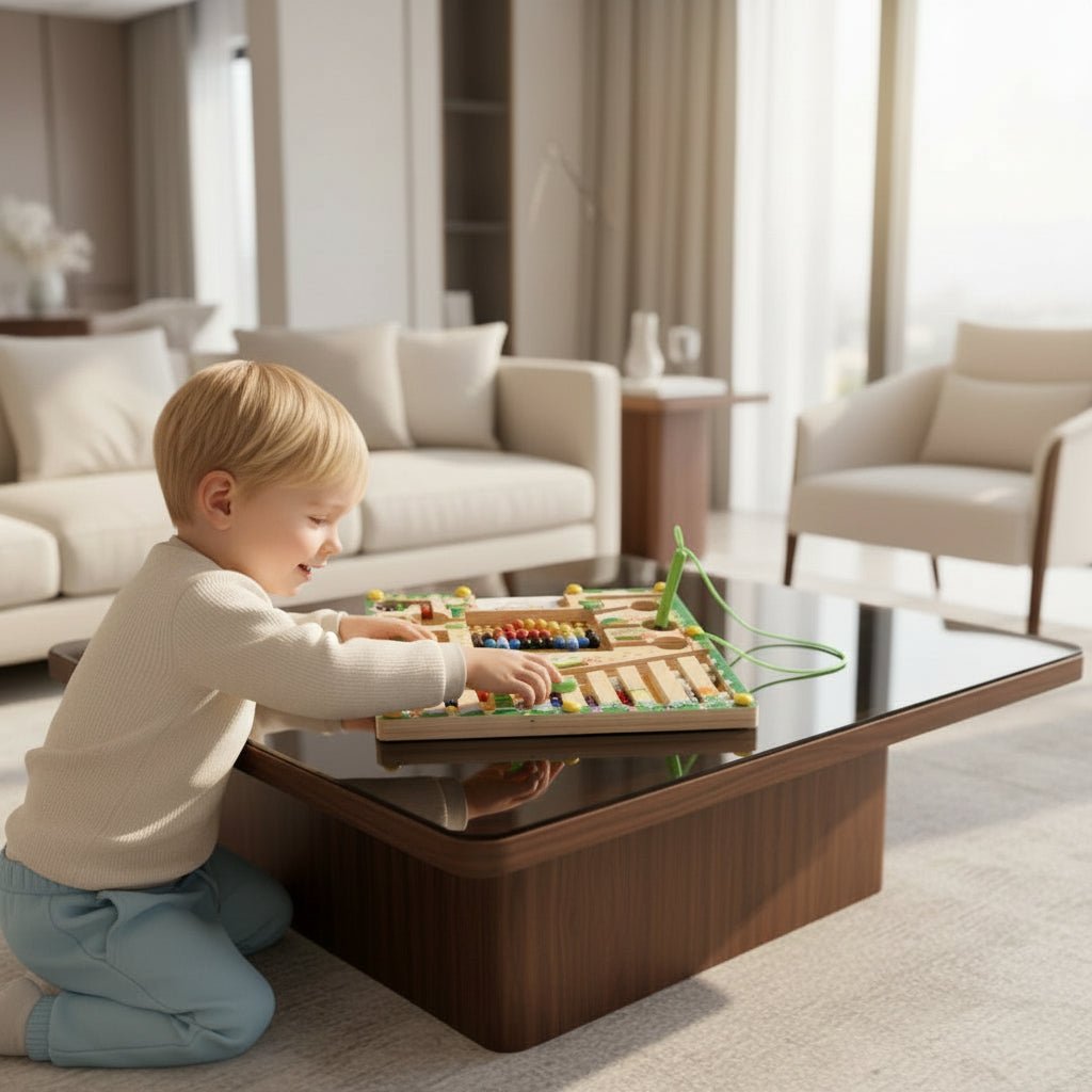 LOGIMAZE – Montessori-Magnetlabyrinth für Logik, Zählen & Spielen 1