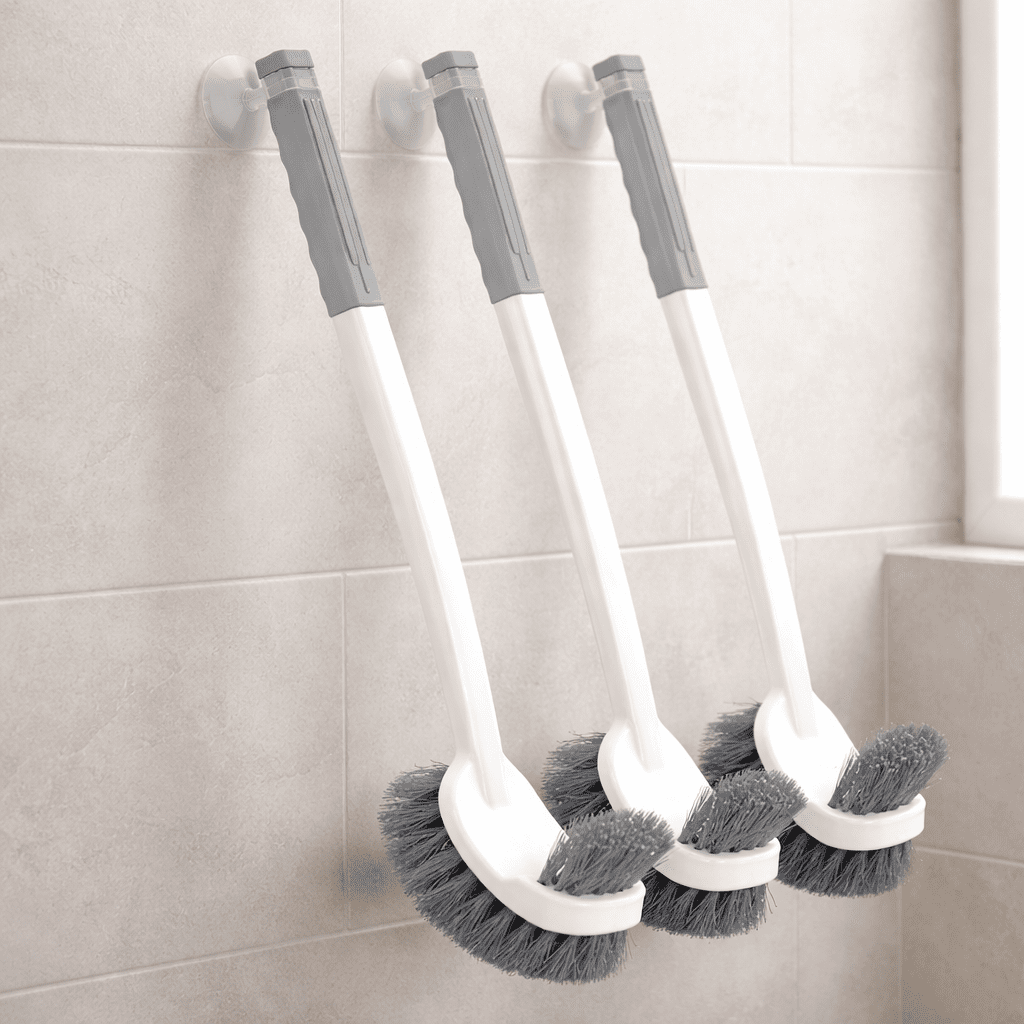 LONGRACH – Wandmontierte, doppelseitige Toilettenbürste für die gründliche Reinigung 1