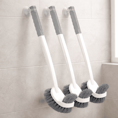 LONGRACH – Wandmontierte, doppelseitige Toilettenbürste für die gründliche Reinigung 1