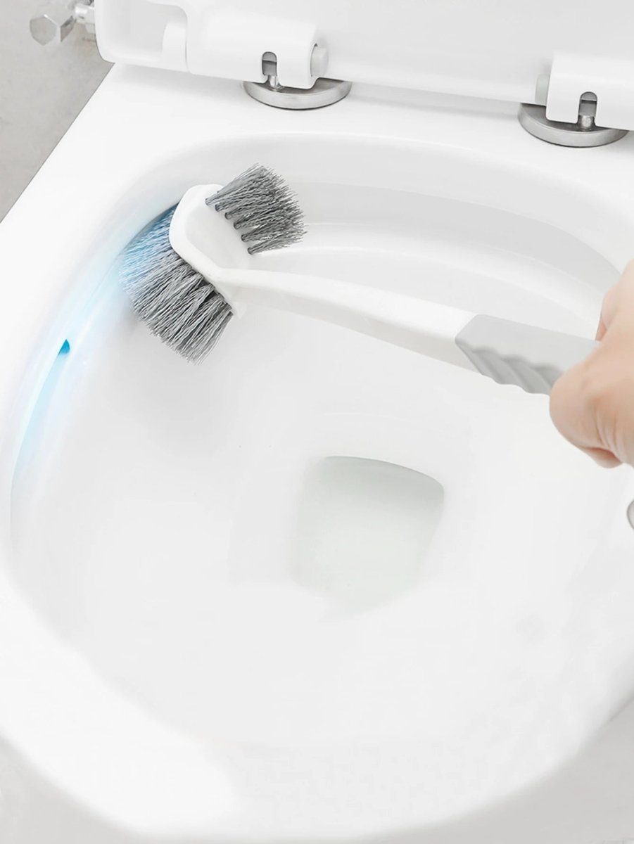 LONGRACH – Wandmontierte, doppelseitige Toilettenbürste für die gründliche Reinigung 3