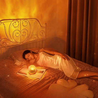 LUGLO – LED-Tischleuchte mit beruhigenden Wellenprojektionen und elegantem Kristalldesign 1