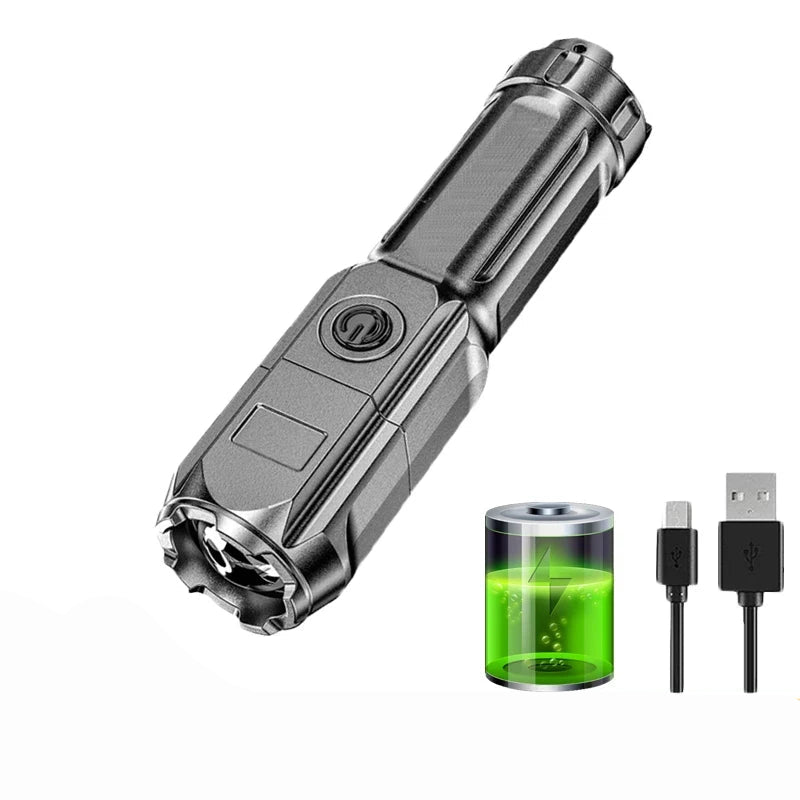 LUMENPRO – Wiederaufladbare taktische LED-Taschenlampe mit 100.000 Lumen und Zoom 2