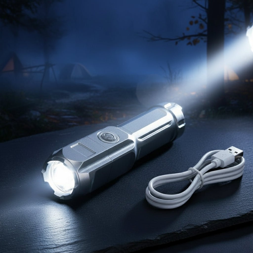 LUMENPRO – Wiederaufladbare taktische LED-Taschenlampe mit 100.000 Lumen und Zoom 8