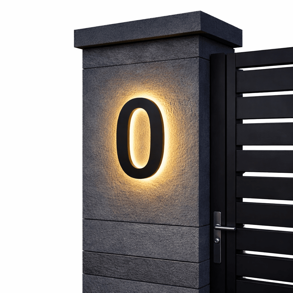 LUMENUM – Individuell gestaltbare LED-Hausnummern für moderne Häuser 7