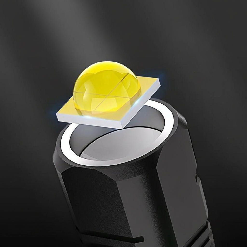 LUMENXHP – Hochleistungs-LED-Taschenlampe mit 100.000 Lumen und integriertem 18650-Akku 3