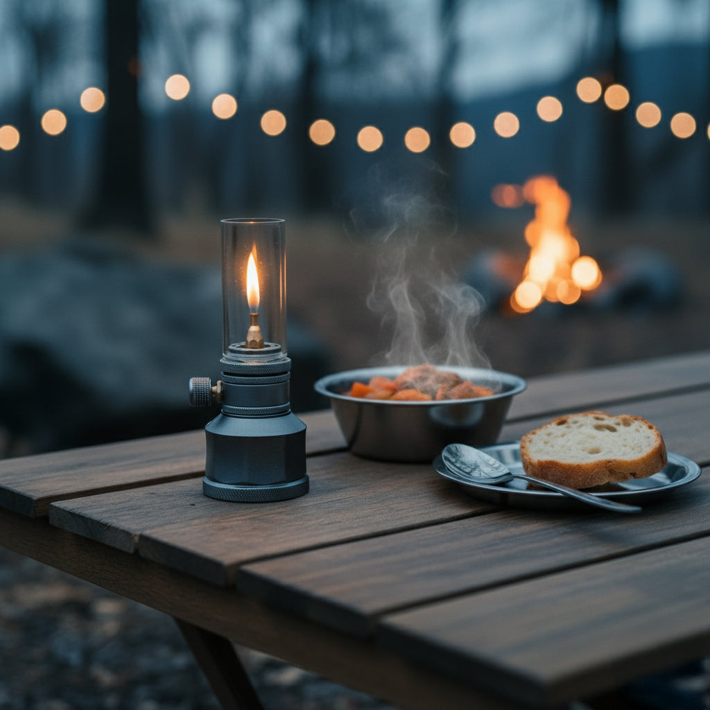 LUMETRA – Einstellbare Butan-Campinglampe für flexible Lichteinstellungen 1