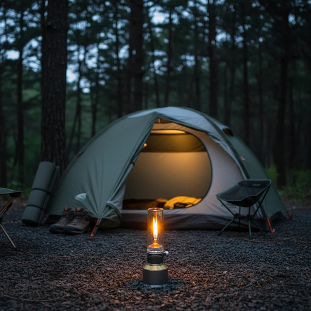 LUMETRA – Einstellbare Butan-Campinglampe für flexible Lichteinstellungen 4