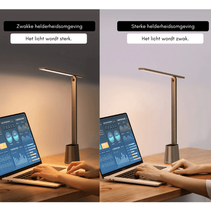 LUMIFOLD – Intelligente LED-Schreibtischlampe mit dimmbarem und wiederaufladbarem, faltbarem Design 6