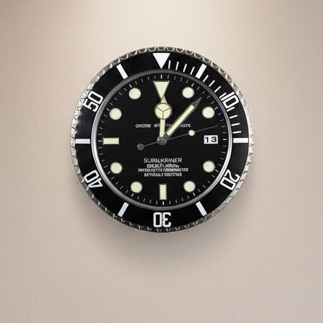 Meravis LumiCore Orologio da parete | Acciaio inossidabile & lancette luminose | Movimento al quarzo silenzioso | Orologio da design moderno per ambienti eleganti
