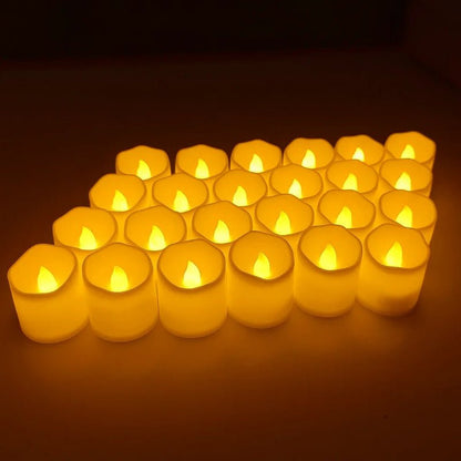 LUMITWINKLE – Flammenlose LED-Teelichter mit natürlichem Flackern für Hochzeiten und Heimdekoration 0