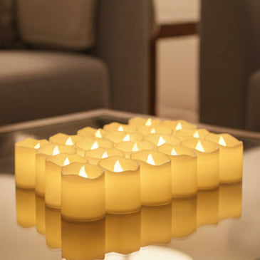 LUMITWINKLE – Flammenlose LED-Teelichter mit natürlichem Flackern für Hochzeiten und Heimdekoration 7