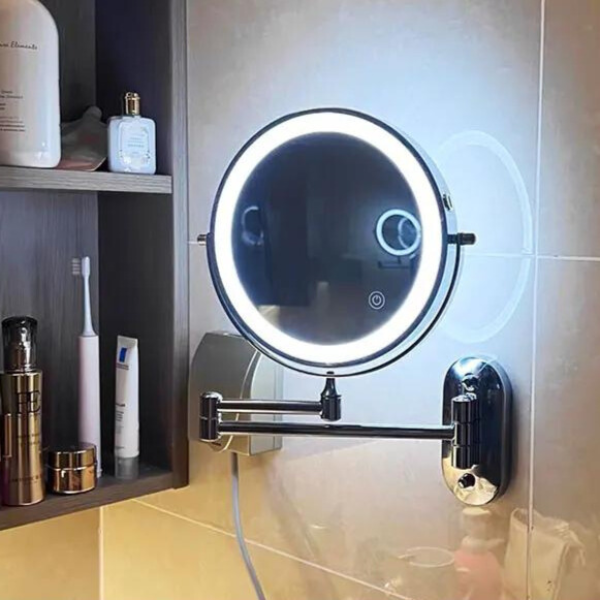 LUMIVIEW – Wiederaufladbarer LED-Vergrößerungsspiegel mit Touch-Steuerung 7