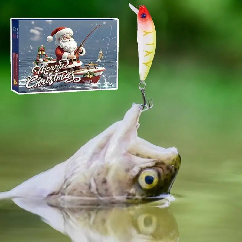 HookQuest Advent Calendar 2025 – 24 High-Quality Fishing Lures for Freshwater & Saltwater