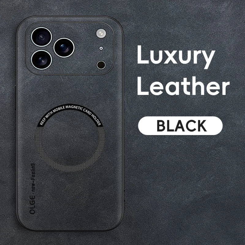 LUXEGUARD – Premium-Leder-Telefonhülle mit MagSafe für das iPhone 0