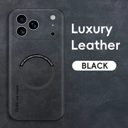 LUXEGUARD – Premium-Leder-Telefonhülle mit MagSafe für das iPhone 0