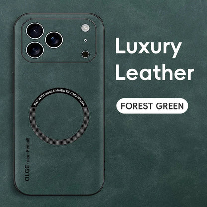 LUXEGUARD – Premium-Leder-Telefonhülle mit MagSafe für das iPhone 9
