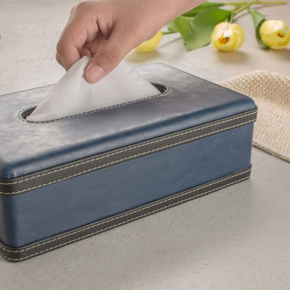 LUXETISSUE – Handgefertigte Taschentuchbox aus Kunstleder für stilvolle Organisation 10