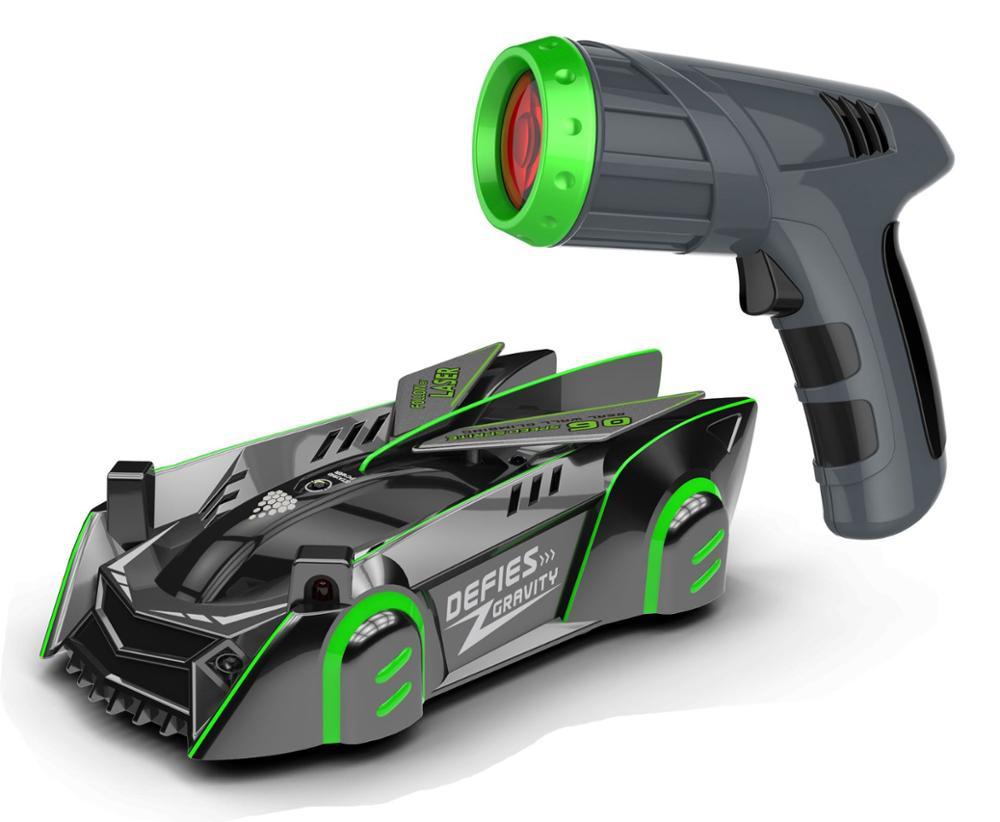 GravityRacer – Coche RC de escalada en pared controlado por láser para niños