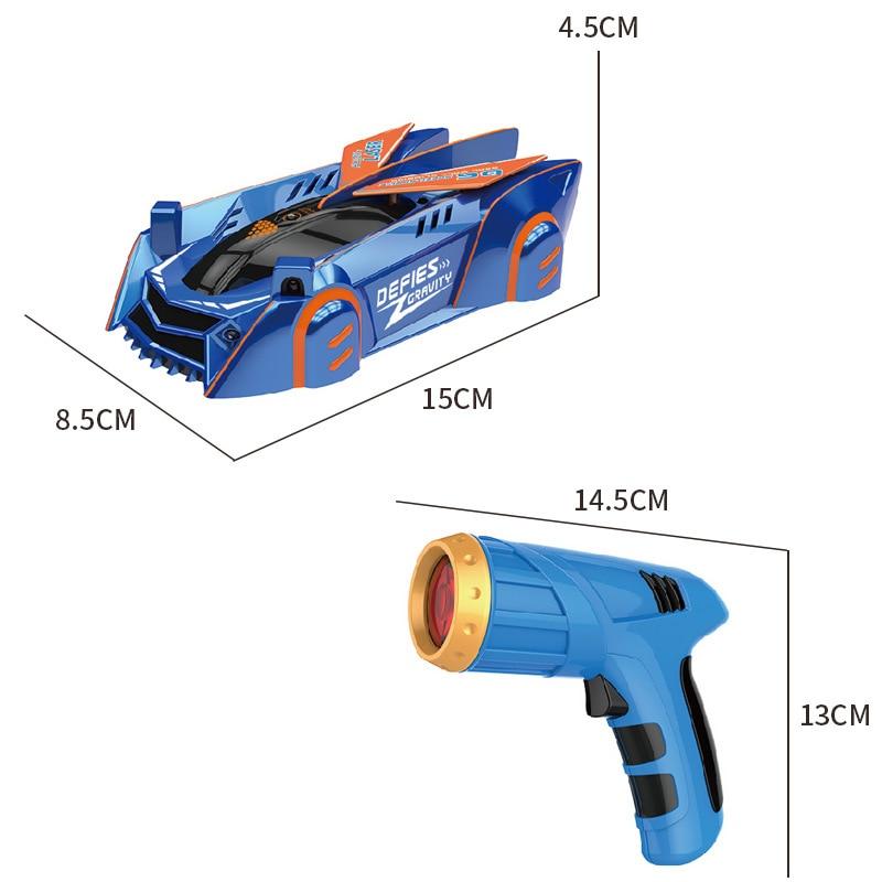 GravityRacer – Coche RC de escalada en pared controlado por láser para niños