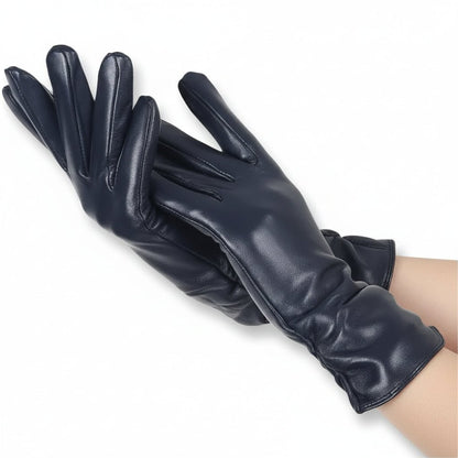 Lederhandschuhe Damen Gefüttert - Klassische Winterhandschuhe Aus Echtleder 0