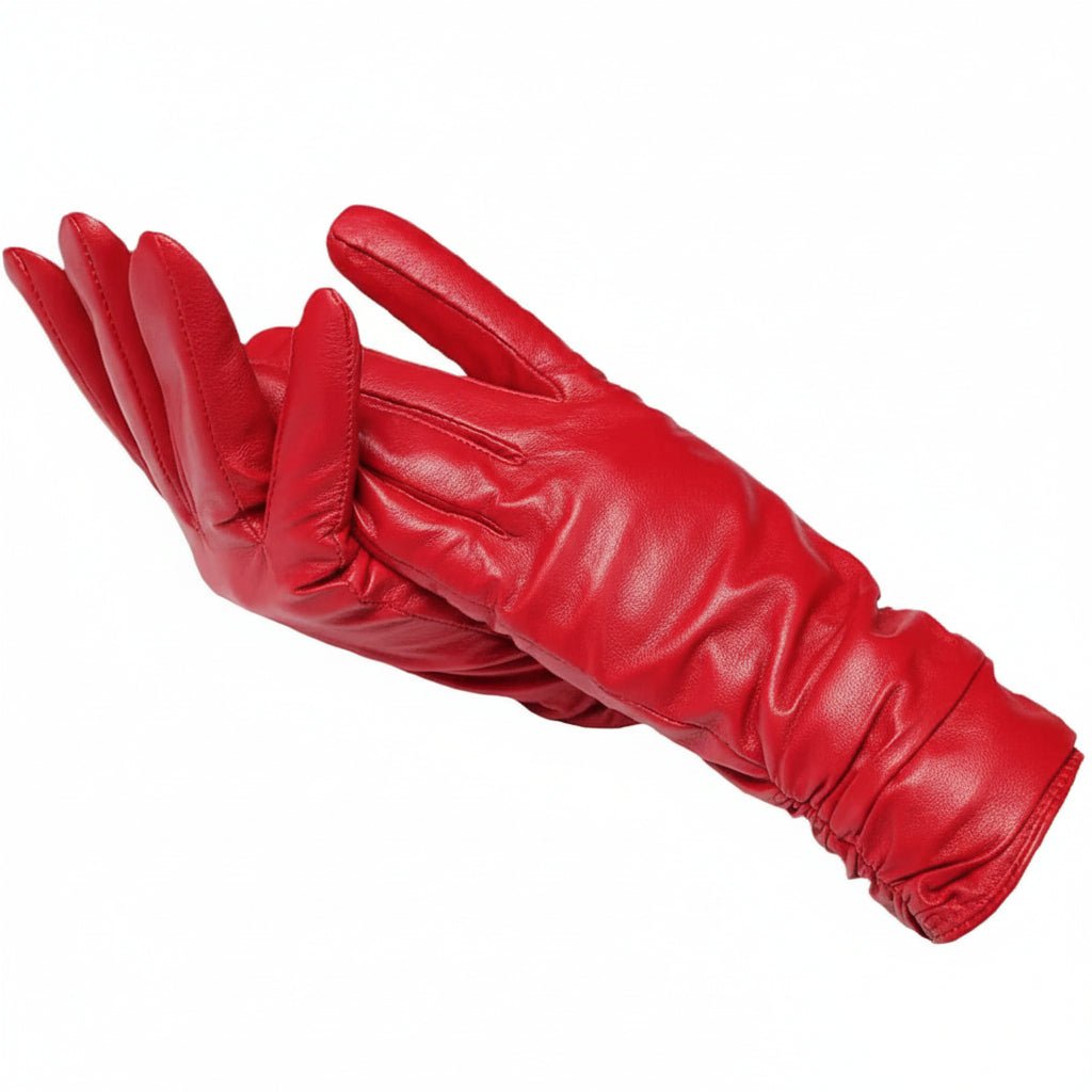 Lederhandschuhe Damen Gefüttert - Klassische Winterhandschuhe Aus Echtleder 1