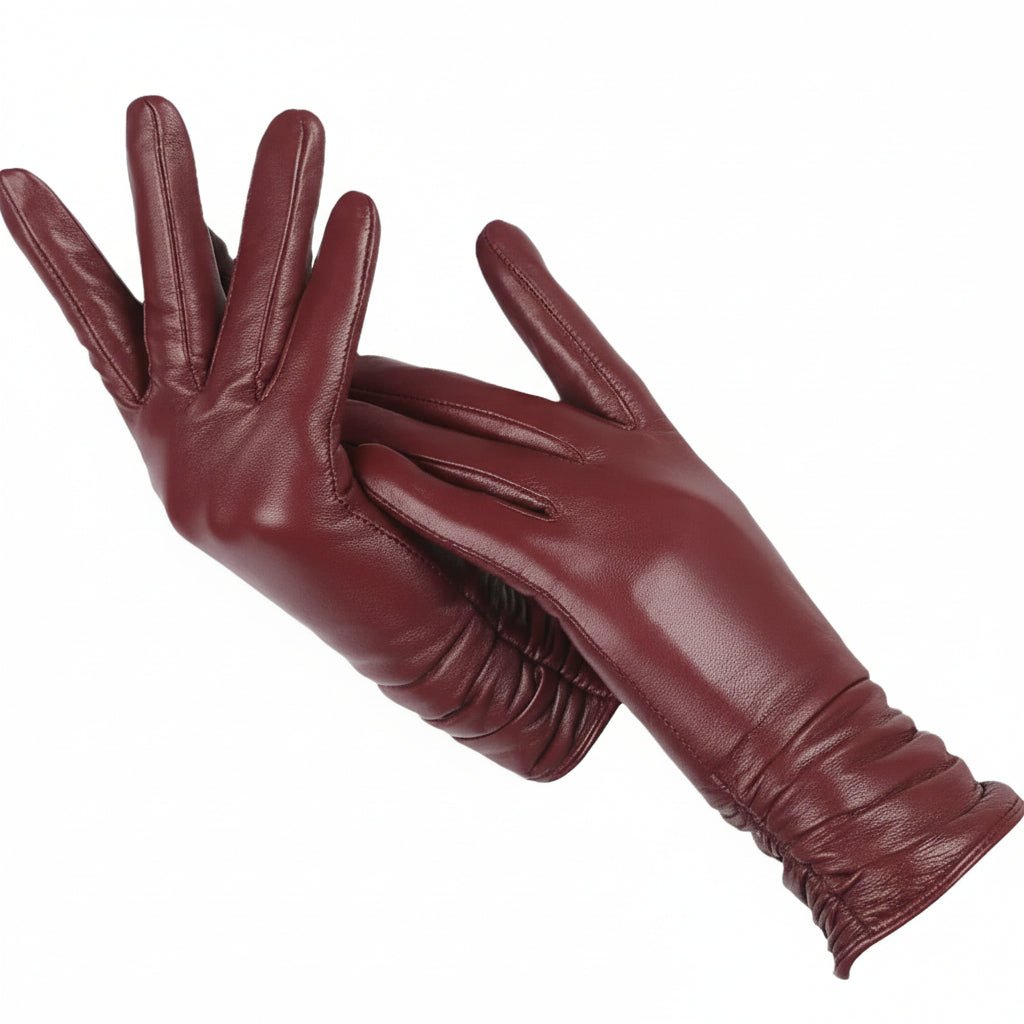 Lederhandschuhe Damen Gefüttert - Klassische Winterhandschuhe Aus Echtleder 3