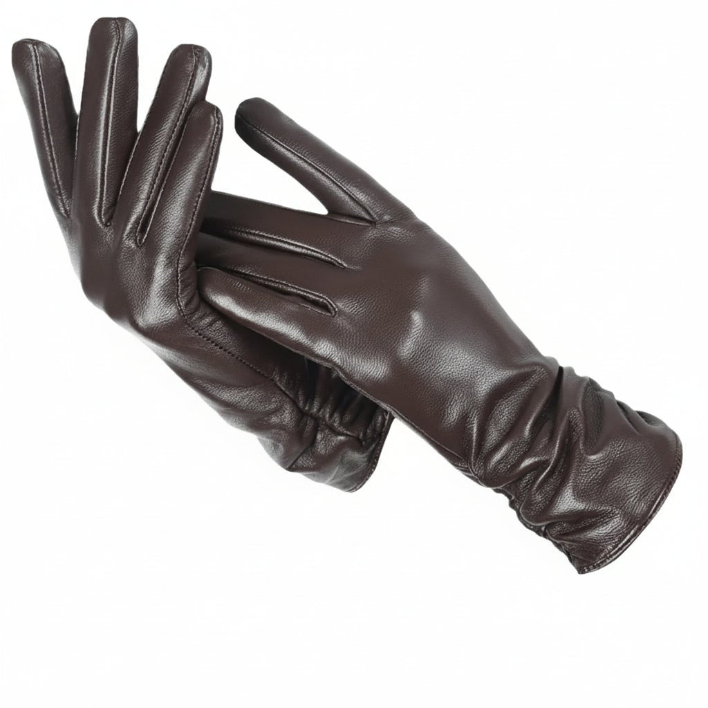 Lederhandschuhe Damen Gefüttert - Klassische Winterhandschuhe Aus Echtleder 5
