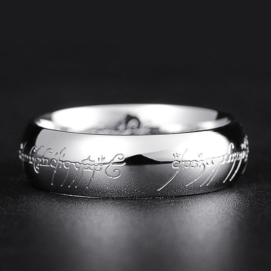 LUMINA RUNE RING - Bague bijou lumineuse avec gravure pour la chance & la positivité