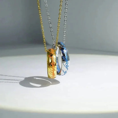 ANILLO LUMINA RUNE – Anillo de joyería luminosa con grabado para la suerte y la positividad