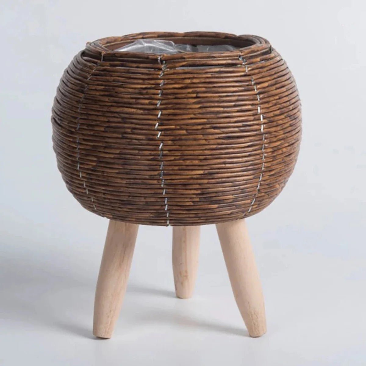 Liora Puck - Naturfarbener Pflanztopf Aus Kunststoff Für Innen & Außen 11
