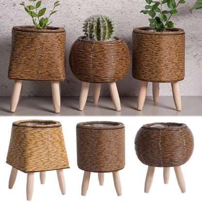 Liora Puck - Naturfarbener Pflanztopf Aus Kunststoff Für Innen & Außen 3
