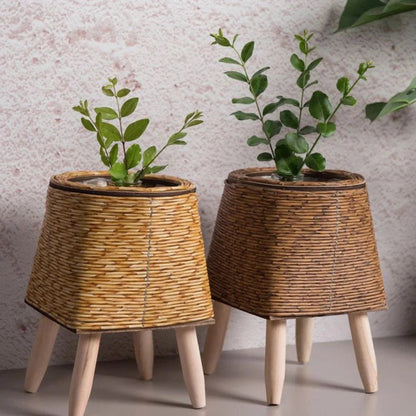 Liora Puck - Naturfarbener Pflanztopf Aus Kunststoff Für Innen & Außen 6