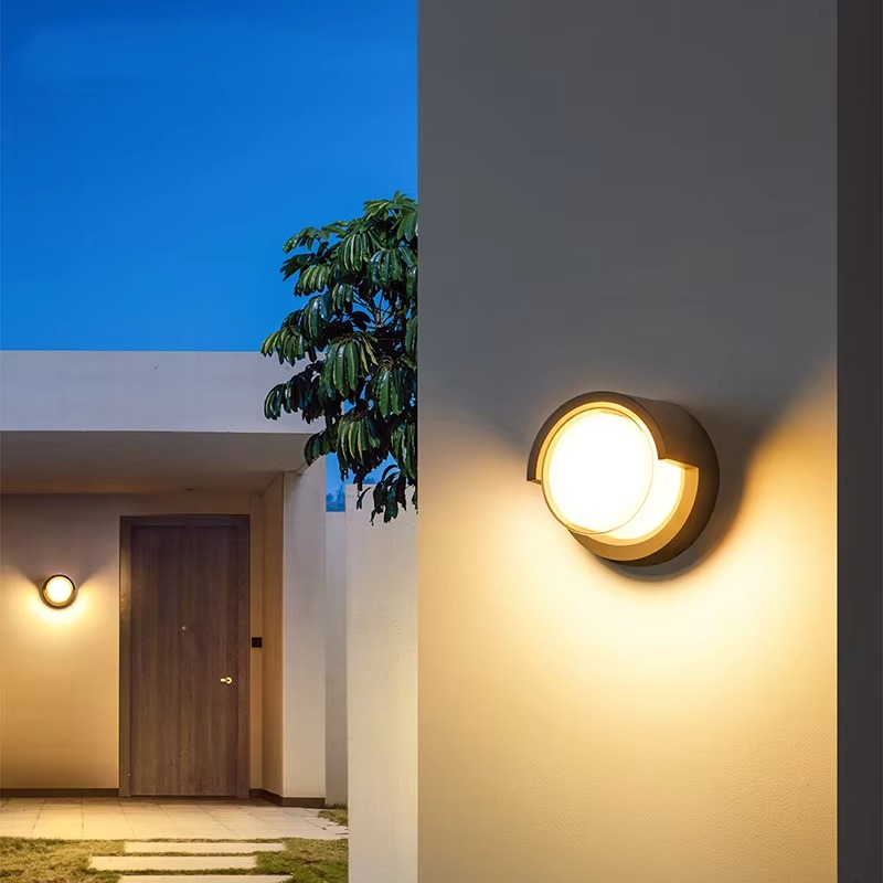 Outdoor Motion Wall Light - Modern LED outdoor wall light with motion sensor