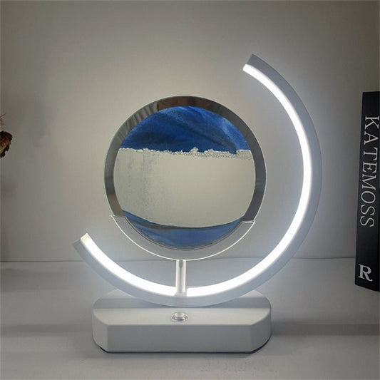 SANDFLOW – 3D LED Sand Art Table Lamp with USB Charging for Relaxing Ambiance