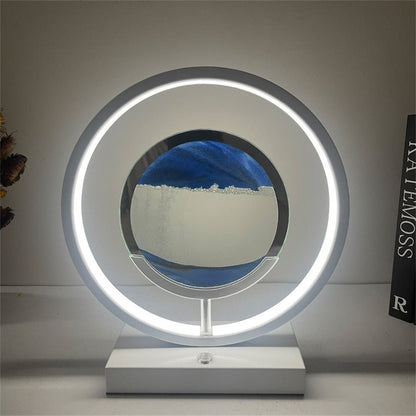SANDFLOW – 3D LED Sand Art Table Lamp with USB Charging for Relaxing Ambiance