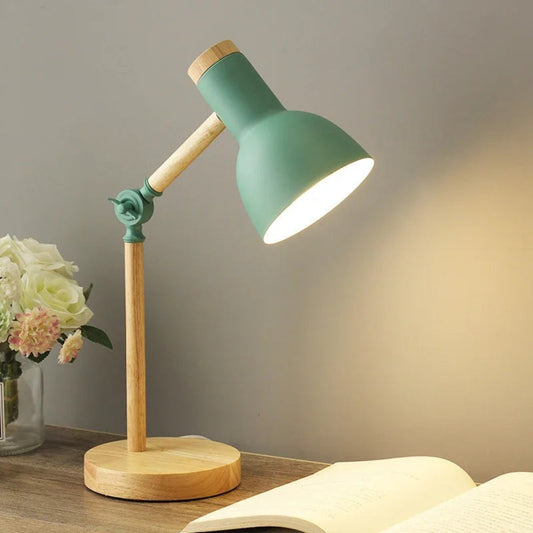 LUMOWOOD Desk Lamp - Adjustable wooden table lamp in Scandinavian style for stylish lighting