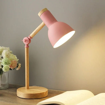 LUMOWOOD Desk Lamp – Verstellbare Holz-Tischlampe im skandinavischen Stil für stilvolle Beleuchtung