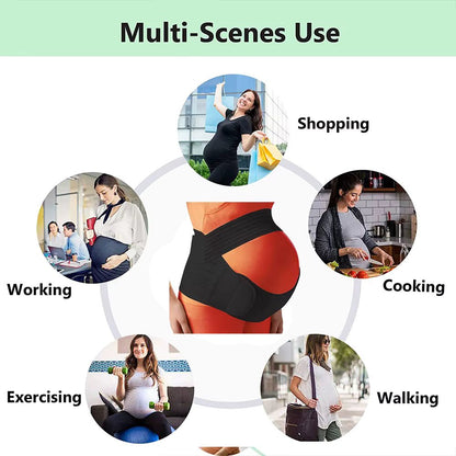 BUMBELLA – 3-in-1 Pregnancy Support Belt for Comfort & Stability, Adjustable & Breathable