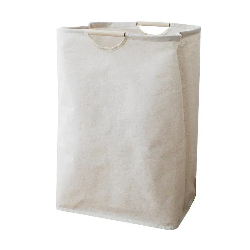 LuxeFold Hamper – Eleganter Wäschekorb aus Baumwolle und Leinen 6