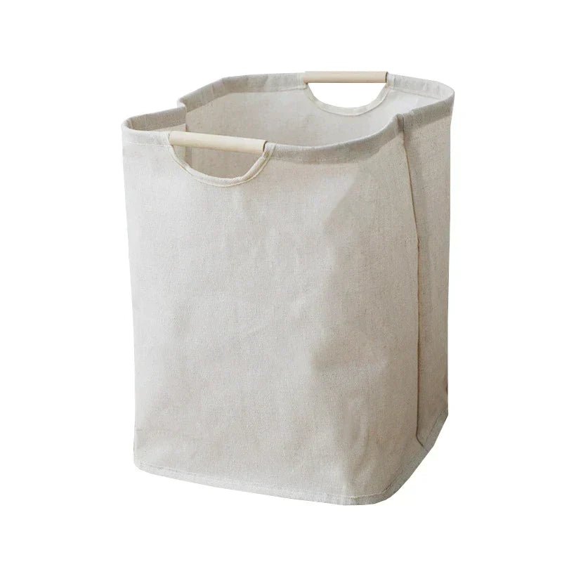 LuxeFold Hamper – Eleganter Wäschekorb aus Baumwolle und Leinen 7