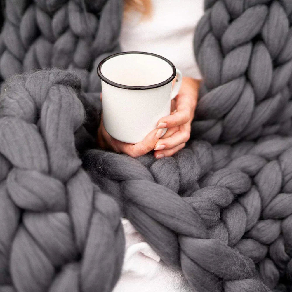 LuxeWool – Fil de laine épais XL DIY pour couvertures et coussins