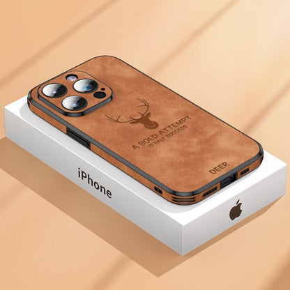 LEREN – Luxe iPhone-hoes met schokbescherming